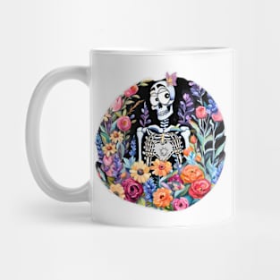 Broken Hearted Skeleton Mug